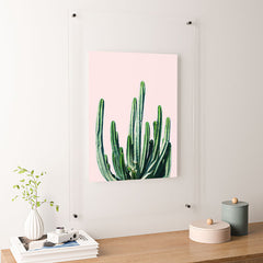 83 Oranges Cactus V6 Floating Acrylic Print
