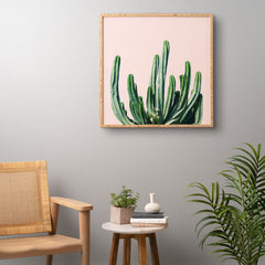 83 Oranges Cactus V6 Framed Wall Art