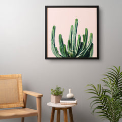 83 Oranges Cactus V6 Framed Wall Art
