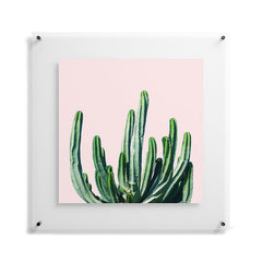 83 Oranges Cactus V6 Floating Acrylic Print