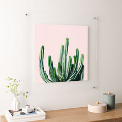 83 Oranges Cactus V6 Floating Acrylic Print