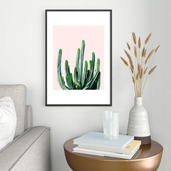 83 Oranges Cactus V6 Metal Framed Art Print