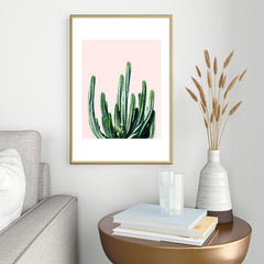 83 Oranges Cactus V6 Metal Framed Art Print