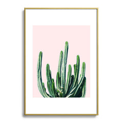 83 Oranges Cactus V6 Metal Framed Art Print