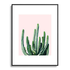 83 Oranges Cactus V6 Metal Framed Art Print