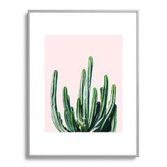 83 Oranges Cactus V6 Metal Framed Art Print