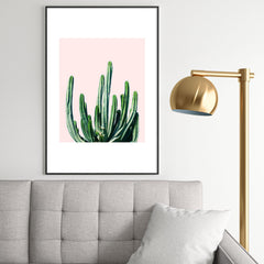 83 Oranges Cactus V6 Metal Framed Art Print