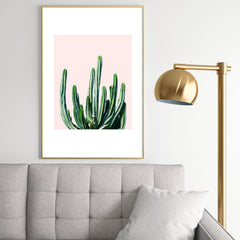 83 Oranges Cactus V6 Metal Framed Art Print