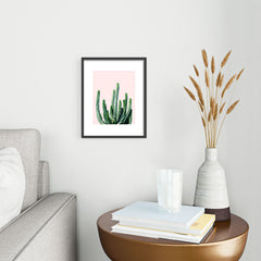 83 Oranges Cactus V6 Metal Framed Art Print