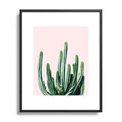 83 Oranges Cactus V6 Metal Framed Art Print