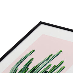 83 Oranges Cactus V6 Metal Framed Art Print