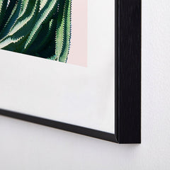 83 Oranges Cactus V6 Metal Framed Art Print