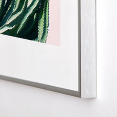 83 Oranges Cactus V6 Metal Framed Art Print