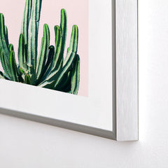 83 Oranges Cactus V6 Metal Framed Art Print