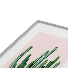 83 Oranges Cactus V6 Metal Framed Art Print