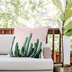 83 Oranges Cactus V6 Outdoor Throw Pillow