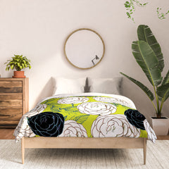 83 Oranges Carnations Comforter