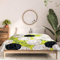 83 Oranges Carnations Comforter