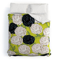 83 Oranges Carnations Comforter