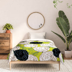 83 Oranges Carnations Comforter