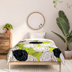 83 Oranges Carnations Comforter