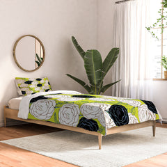 83 Oranges Carnations Comforter