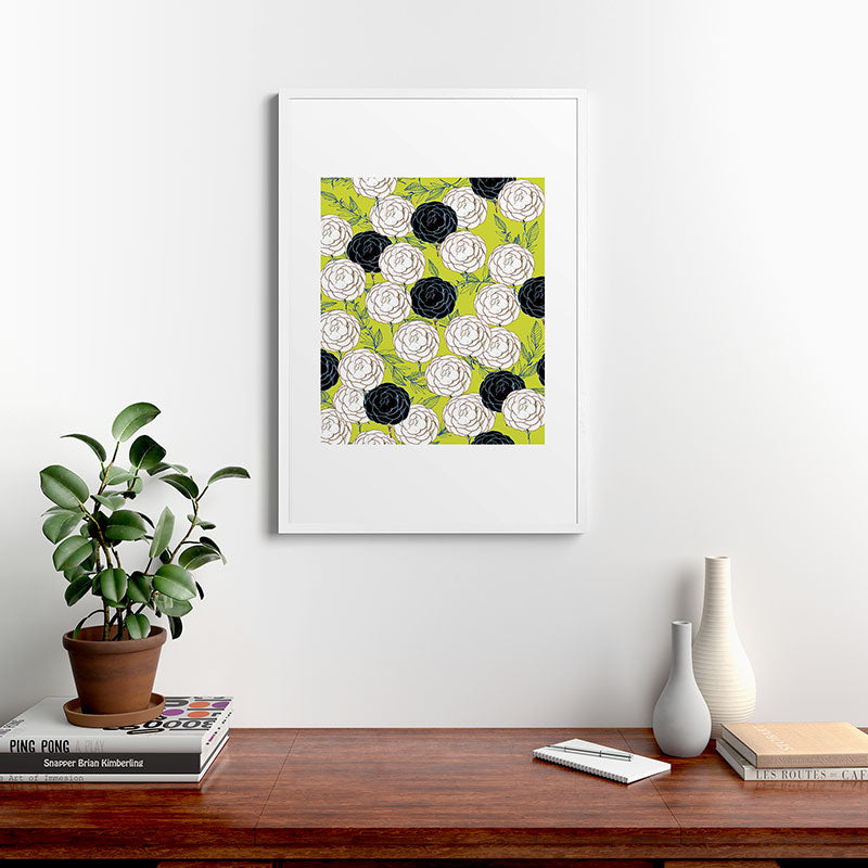 83 Oranges Carnations Framed Art Print