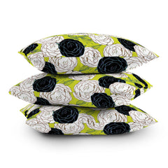 83 Oranges Carnations Outdoor Throw Pillow