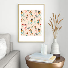 83 Oranges Central Park Zumba Metal Framed Art Print