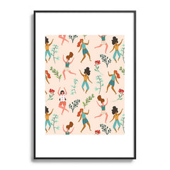 83 Oranges Central Park Zumba Metal Framed Art Print