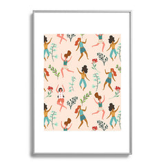 83 Oranges Central Park Zumba Metal Framed Art Print