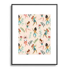 83 Oranges Central Park Zumba Metal Framed Art Print