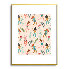 83 Oranges Central Park Zumba Metal Framed Art Print