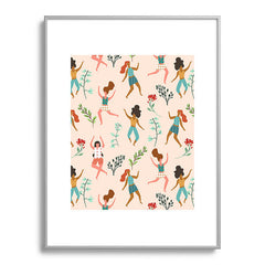 83 Oranges Central Park Zumba Metal Framed Art Print