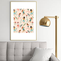 83 Oranges Central Park Zumba Metal Framed Art Print
