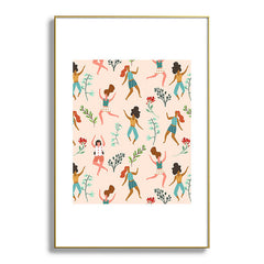 83 Oranges Central Park Zumba Metal Framed Art Print