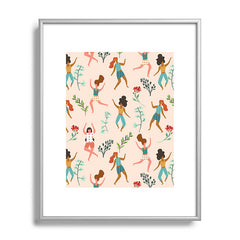 83 Oranges Central Park Zumba Metal Framed Art Print