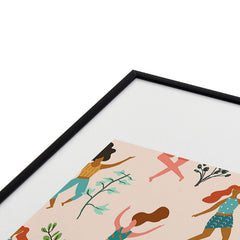 83 Oranges Central Park Zumba Metal Framed Art Print
