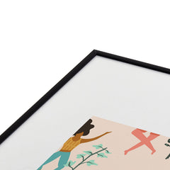 83 Oranges Central Park Zumba Metal Framed Art Print