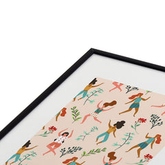 83 Oranges Central Park Zumba Metal Framed Art Print