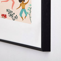 83 Oranges Central Park Zumba Metal Framed Art Print