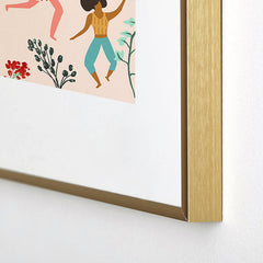 83 Oranges Central Park Zumba Metal Framed Art Print