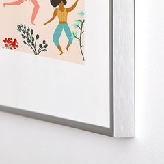 83 Oranges Central Park Zumba Metal Framed Art Print