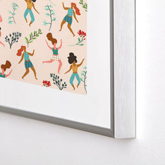 83 Oranges Central Park Zumba Metal Framed Art Print