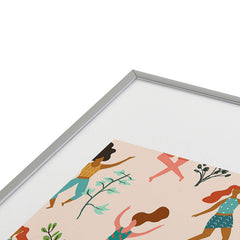 83 Oranges Central Park Zumba Metal Framed Art Print