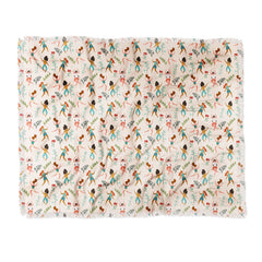 83 Oranges Central Park Zumba Throw Blanket