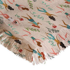 83 Oranges Central Park Zumba Throw Blanket