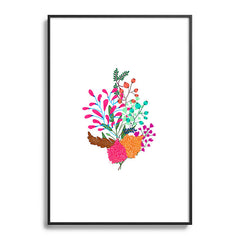 83 Oranges Charm Metal Framed Art Print