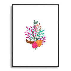 83 Oranges Charm Metal Framed Art Print