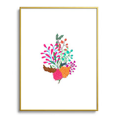 83 Oranges Charm Metal Framed Art Print
